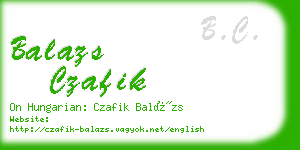 balazs czafik business card